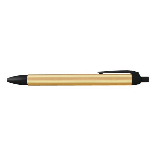Glamoureus Faux Gold Trendy Elegant Sjabloon Blauwe Inkt Pen (Bovenkant)