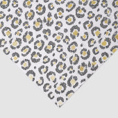 Glamoureus Faux Sparkly Gold & Silver Leopard Tissuepapier (Detail)