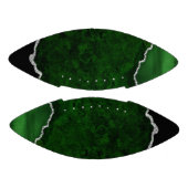 Glamoureus Forest Green Marble Chic Silver Glitter American Football (Panelen)