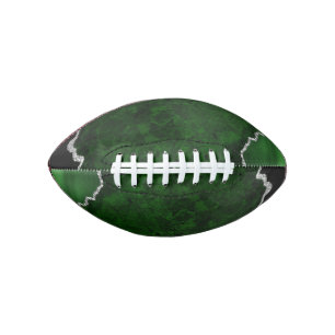 Glamoureus Forest Green Marble Chic Silver Glitter American Football