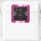 Glamoureus Girly Pink Product Labels Black en Logo (Tas)