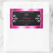 Glamoureus Girly Pink Product Labels Diamonds Blac (Tas)