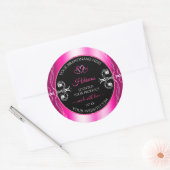Glamoureus Girly Pink Product Labels Diamonds Blac (Envelop)