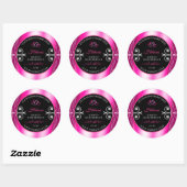 Glamoureus Girly Pink Product Labels Diamonds Blac (Vel)