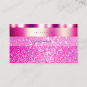 Glamoureus Girly Pink Sparking Glitter Shimmery Visitekaartje (Voorkant)