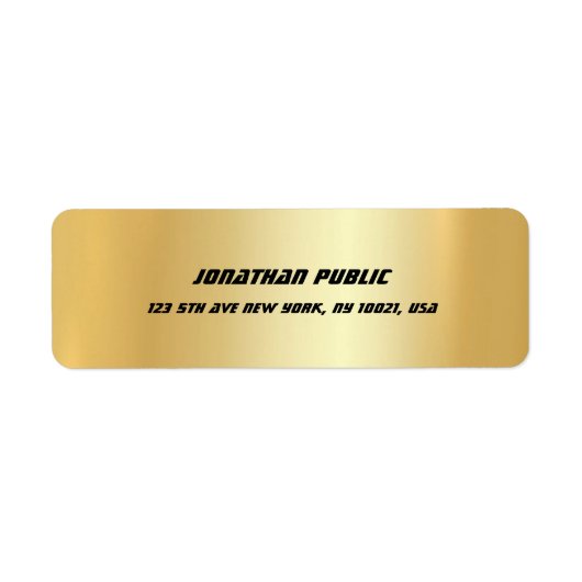 Glamoureus Glamoureus met scherpe tekst Etiket (Voorkant)