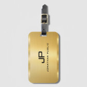 Glamoureus Glamoureus Moderne Monogram Sjabloon Bagagelabel (Voorkant (verticaal))