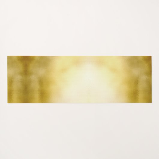 Glamoureus Glanzend Goud Royal Crown Monogram Yogamat (Achterkant (horizontaal))