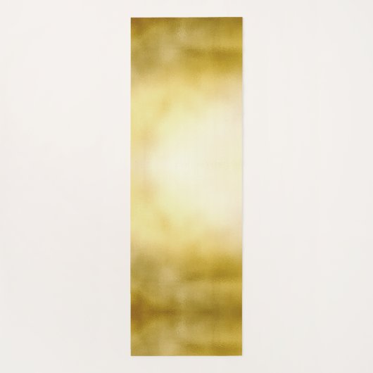 Glamoureus Glanzend Goud Royal Crown Monogram Yogamat (Achterkant)