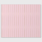 Glamoureus glanzend roze gouden strepen Chic Desig Cadeaupapier (Vlak)