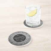 Glamoureus Glitter 25e bruiloft Jubileum 2 Zandsteen Onderzetter (Zijkant)