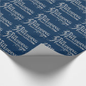 Glamoureus Glitter 25th Wedding Jubileum Pattern Cadeaupapier (Hoek)