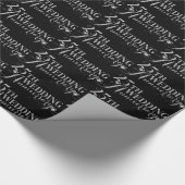 Glamoureus Glitter 25th Wedding Jubileum Pattern Cadeaupapier (Hoek)