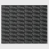 Glamoureus Glitter 25th Wedding Jubileum Pattern Cadeaupapier (Vlak)