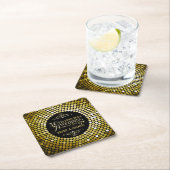 Glamoureus Glitter 50th Wedding Jubileum 2 Kartonnen Onderzetters (Insitu)