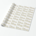 Glamoureus Glitter 50th Wedding Jubileum Pattern Cadeaupapier<br><div class="desc">Glamoureus tekstpatroon voor 50e gouden bruiloft op aangepaste witte achtergrond die je op de website kunt wijzigen. Faux diamanten en hartaccent. Als u om het even welke hulp nodig hebt die om het even welk van mijn design aanpassen, contacteer de ontwerper ArtOnWear. Vrije tekst formatteren met levende hulp beschikbaar door...</div>