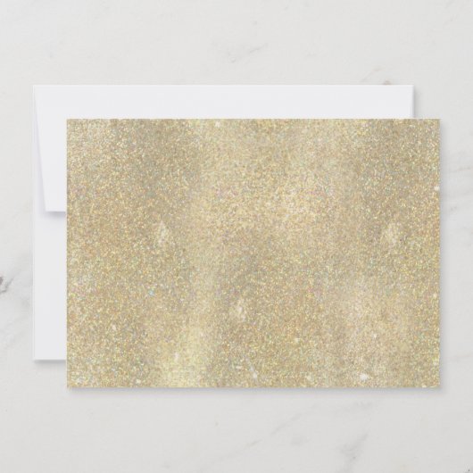 Glamoureus Glitter Blush Bloemen Save The Date (Achterkant)