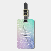 Glamoureus Glitter Holograaf  - Aangepast Bagagelabel (Voorkant verticaal)