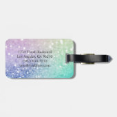 Glamoureus Glitter Holograaf  - Aangepast Bagagelabel (Achterkant horizontaal)