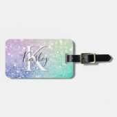 Glamoureus Glitter Holograaf - Aangepast Bagagelabel (Voorkant horizontaal)