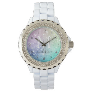 Glamoureus Glitter Holograaf  - Aangepast Horloge