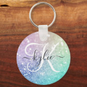Glamoureus Glitter Holograaf  - Aangepast Sleutelhanger (Voorkant)