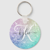 Glamoureus Glitter Holograaf  - Aangepast Sleutelhanger (Achterkant)