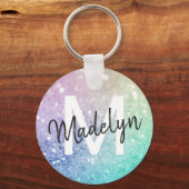 Glamoureus Glitter Holograaf - Aangepast Sleutelhanger (Voorkant)
