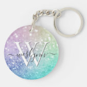 Glamoureus Glitter Holograaf  - Aangepast Sleutelhanger (Achterkant)