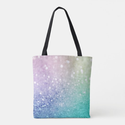 Glamoureus Glitter Holograaf  - Aangepast Tote Bag (Achterkant)