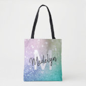 Glamoureus Glitter Holograaf  - Aangepast Tote Bag (Voorkant)