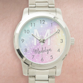 Glamoureus Glitter Holograaf  Horloge
