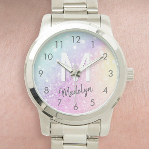 Glamoureus Glitter Holograaf  Horloge