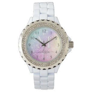 Glamoureus Glitter Holograaf  Horloge