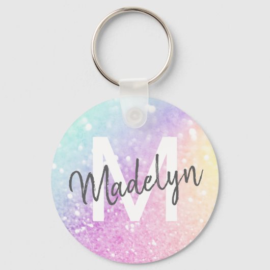 Glamoureus Glitter Holograaf  Sleutelhanger (Achterkant)