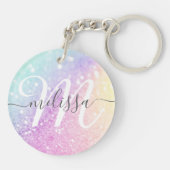 Glamoureus Glitter Holograaf Sleutelhanger (Achterkant)