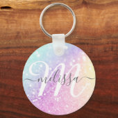 Glamoureus Glitter Holograaf  Sleutelhanger (Voorkant)