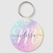 Glamoureus Glitter Holograaf  Sleutelhanger (Achterkant)