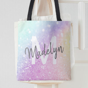 Glamoureus Glitter Holograaf Tote Bag