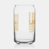 Glamoureus Glitter Las Vegas Trouwglas Blikvorm Glas (Links)