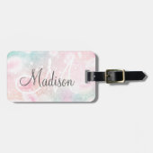 Glamoureus Glitter Pink  Patroon Bagagelabel (Voorkant horizontaal)