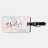 Glamoureus Glitter Pink  Patroon Bagagelabel (Voorkant horizontaal)