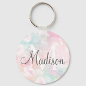 Glamoureus Glitter Pink  Patroon Sleutelhanger (Voorkant)