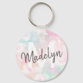 Glamoureus Glitter Pink  Patroon Sleutelhanger (Voorkant)