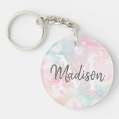 Glamoureus Glitter Pink  Patroon Sleutelhanger (Voorkant)