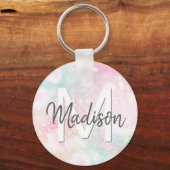 Glamoureus Glitter Pink  Patroon Sleutelhanger (Voorkant)