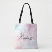 Glamoureus Glitter Pink  Patroon Tote Bag (Voorkant)