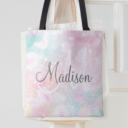 Glamoureus Glitter Pink  Patroon Tote Bag