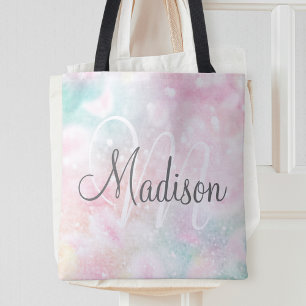 Glamoureus Glitter Pink Patroon Tote Bag