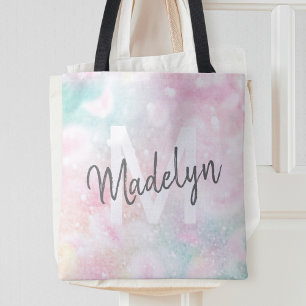 Glamoureus Glitter Pink Patroon Tote Bag